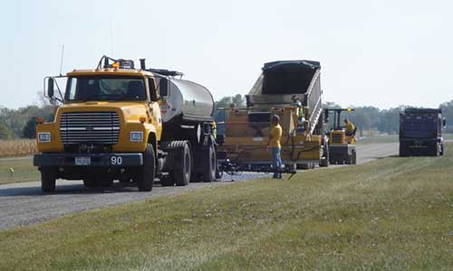 Chip-N-Seal road treatment